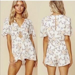 Blue Life Floral Romper